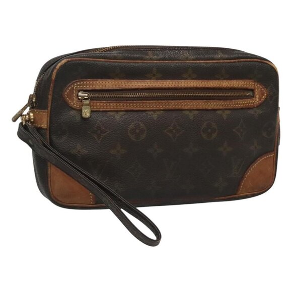 LOUIS VUITTON Monogram Marly Dragonne GM Clutch Bag M51825 LV Auth 120296 - Picture 1 of 16
